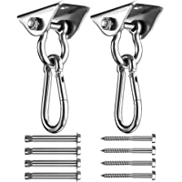 Awroutdoor Tarea Pesada Ganchos de Techo- Anclaje de Techo con SUS304 Acero Inoxidable Girar-4 Tornillos para Hormigón y…